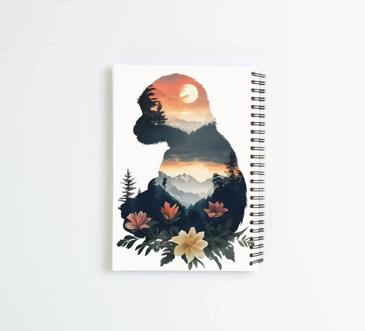 Monkey Mountain Sunset spiral notebook by Ginnery