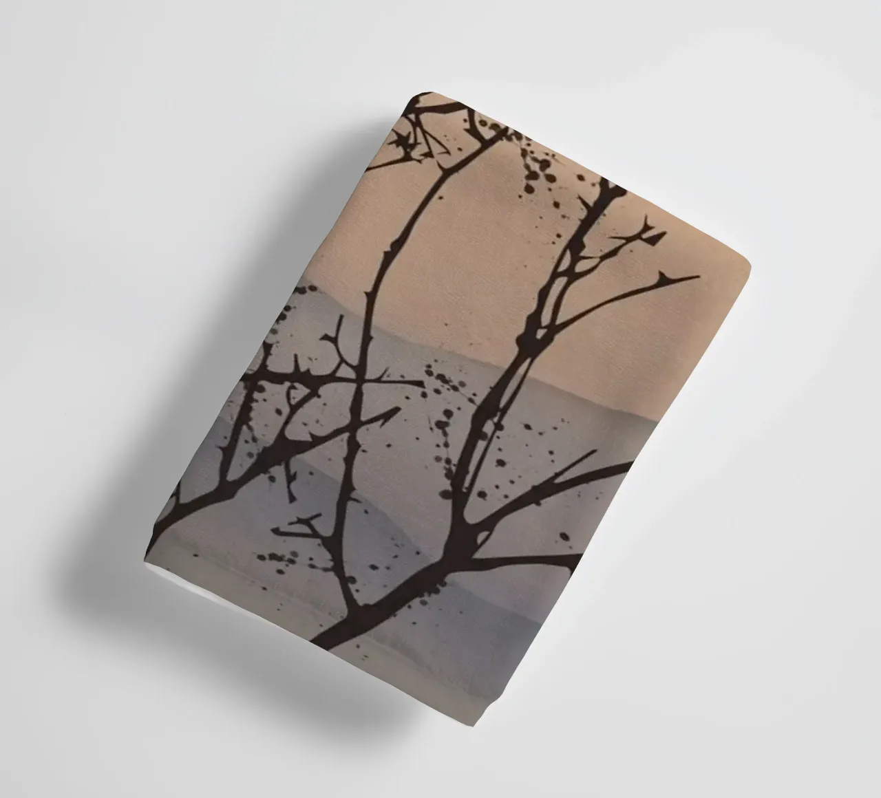 Dageraad silhouet 02 badhanddoek van Little Dean