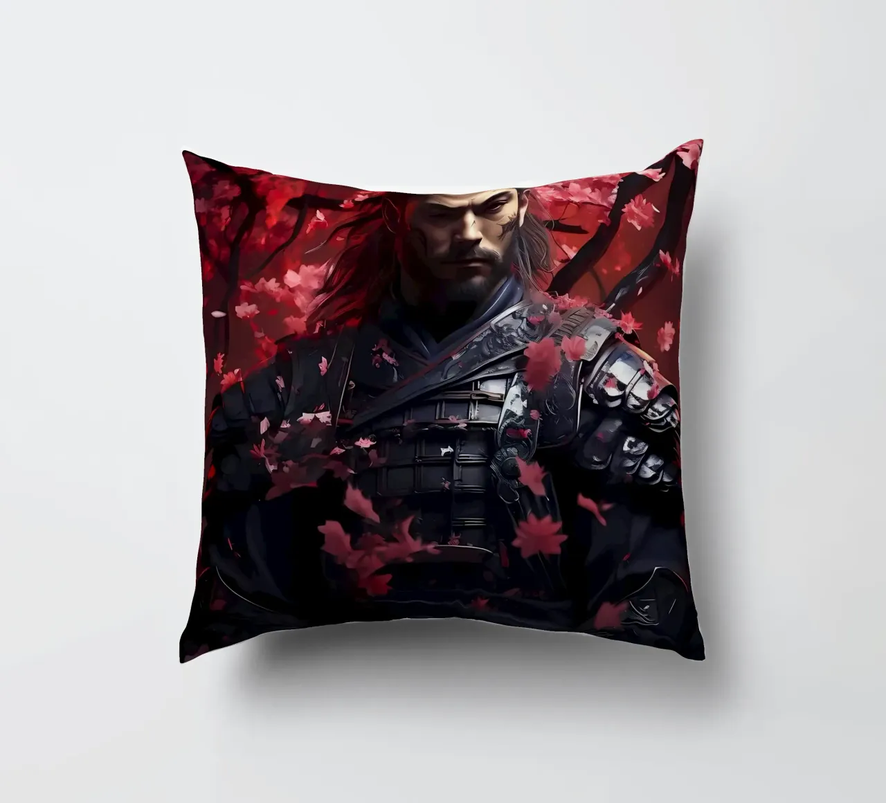 Samurai giapponese Sakura cuscino da Mikesell