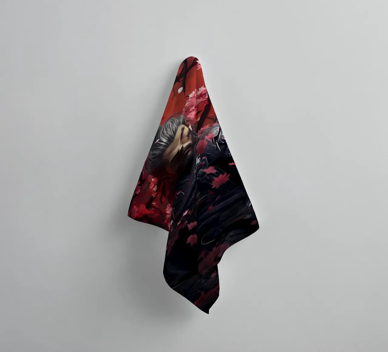 Samurai giapponese Sakura asciugamano da bagno da Mikesell