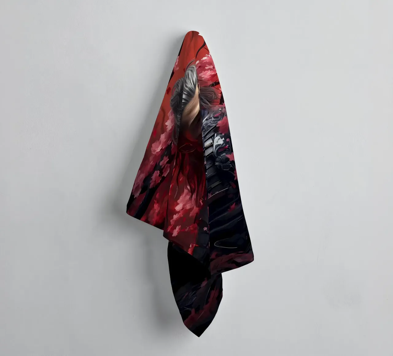 Samurai giapponese Sakura asciugamano da bagno da Mikesell