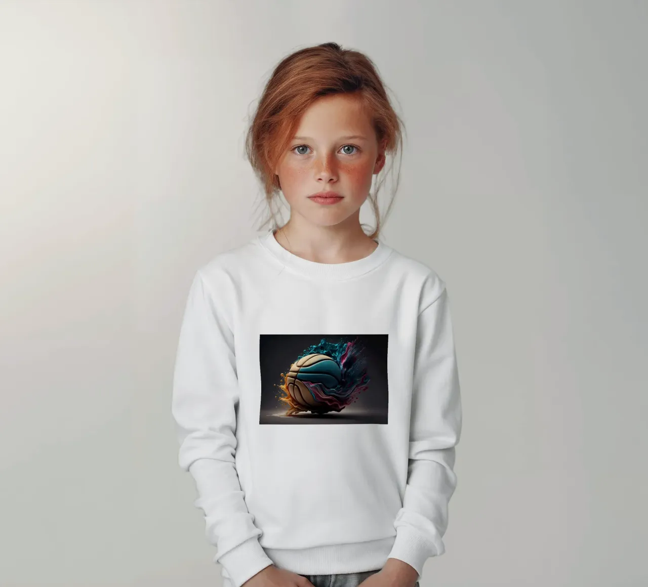 basket in stile 3d felpa bambino da Delaplane
