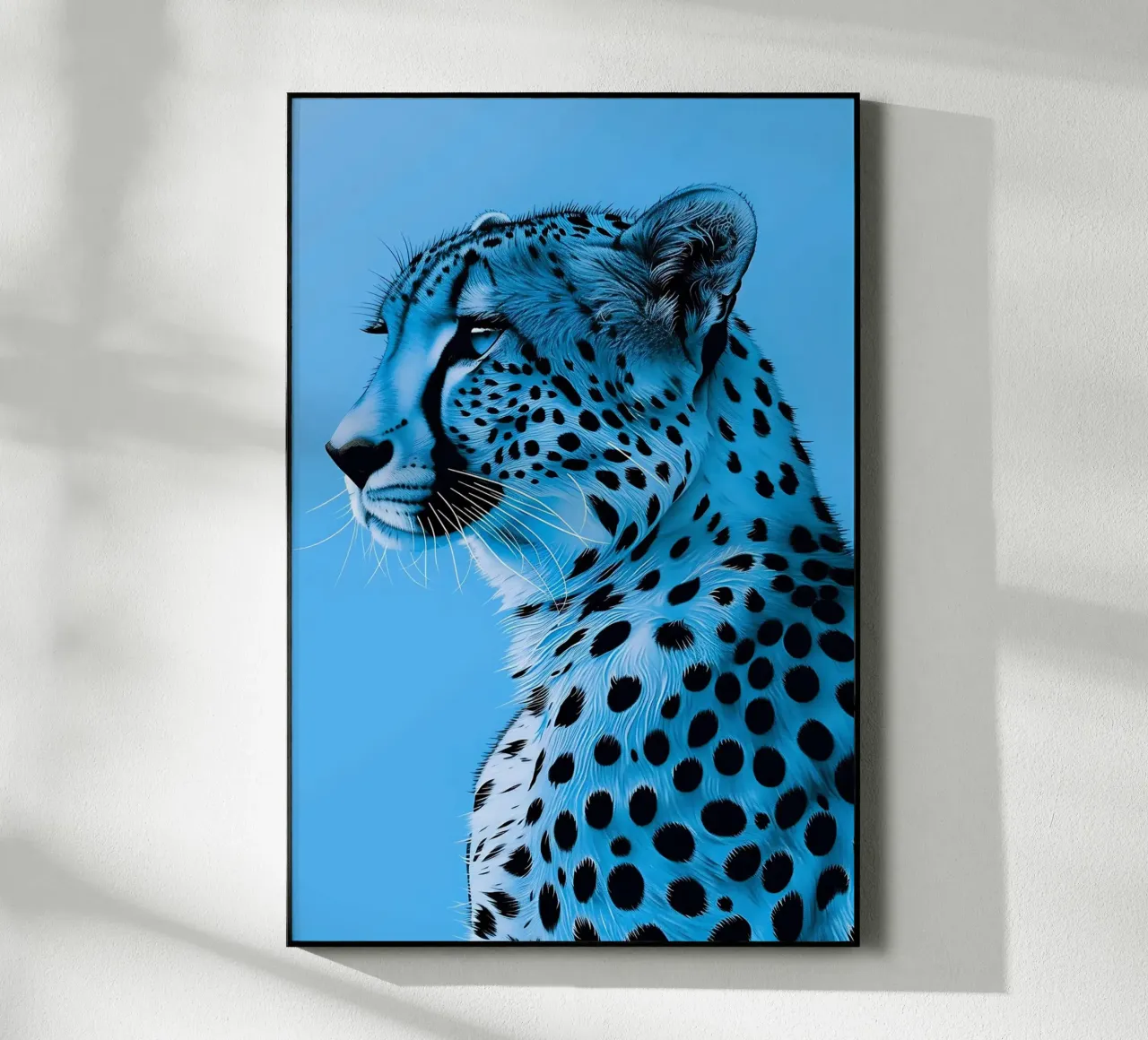 Leopardo in stile blu plexiglass da Yaso Design & Art