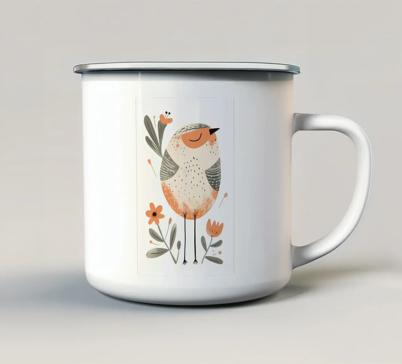 Poster minimalista 114 tazza in smalto da Kadynce