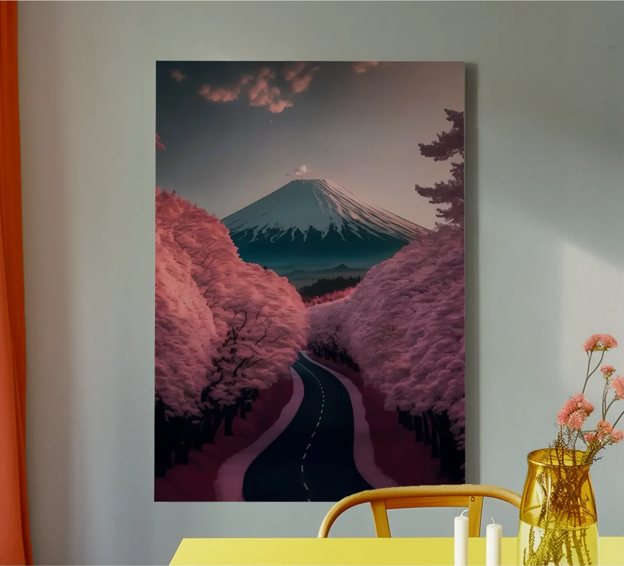 Cherry Blossom Japan Art canvas by Mikesell