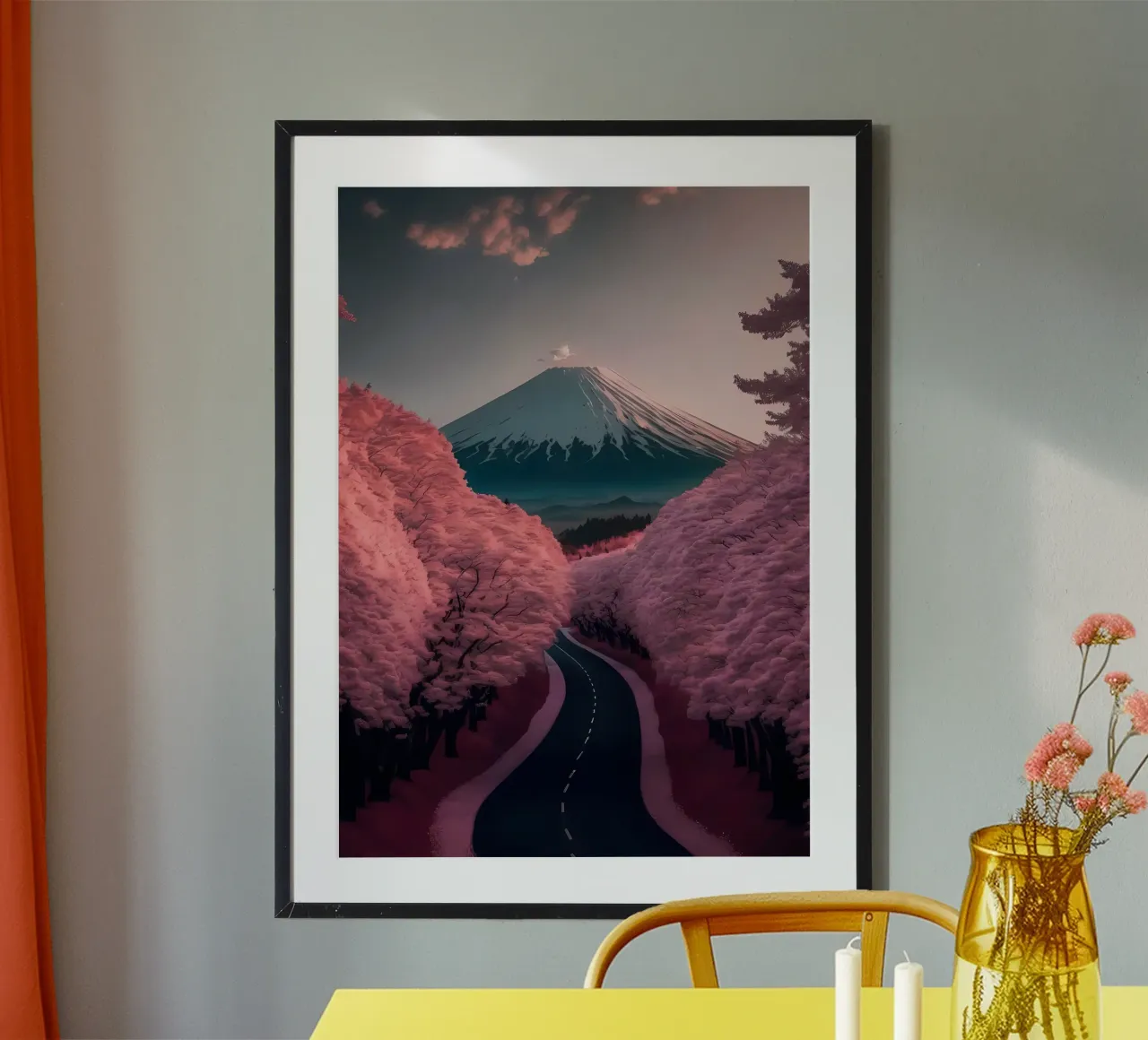 Fleur de cerisier Japon Art hahnemühle de Mikesell