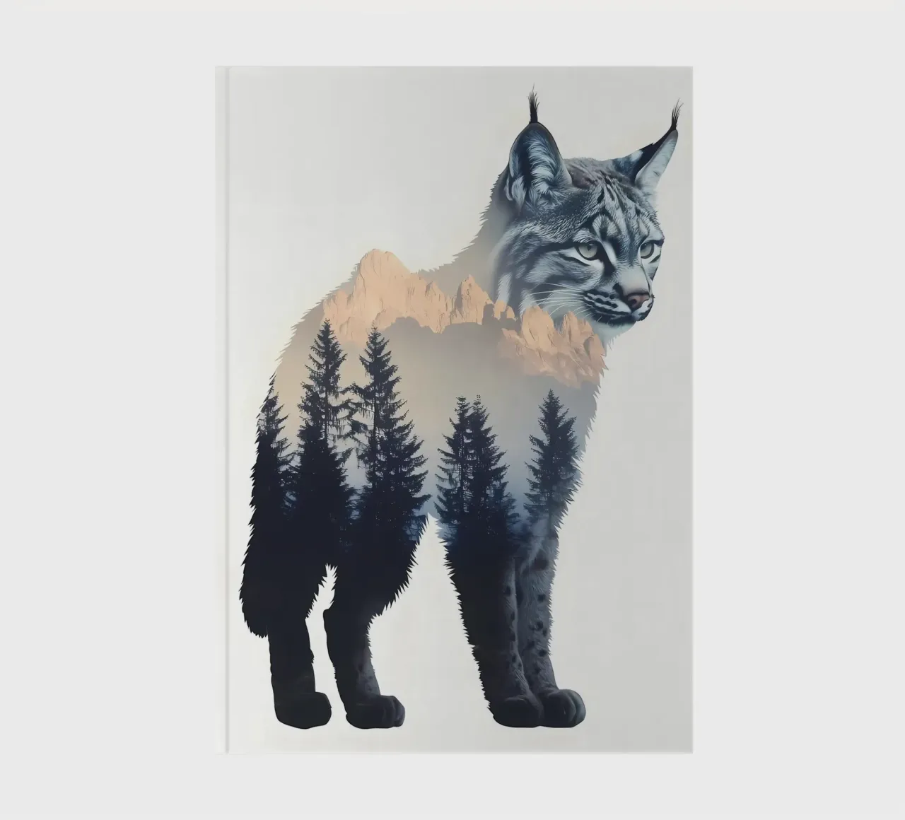 Lynx Double Exposure notebook by Ginnery