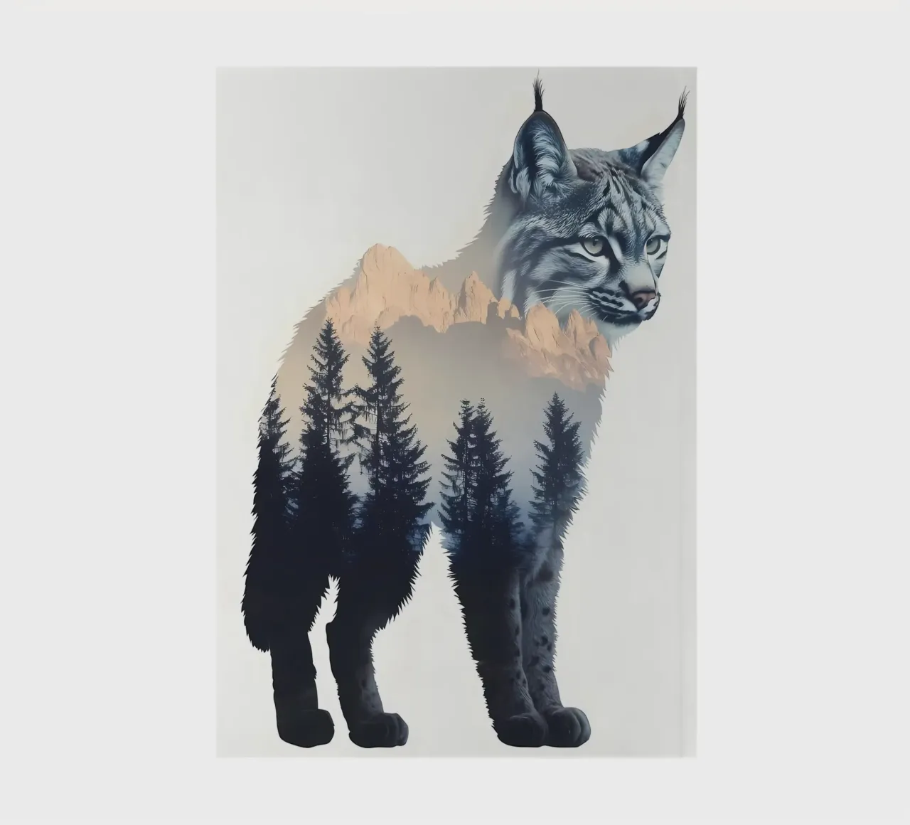 Lynx Double Exposure notebook by Ginnery
