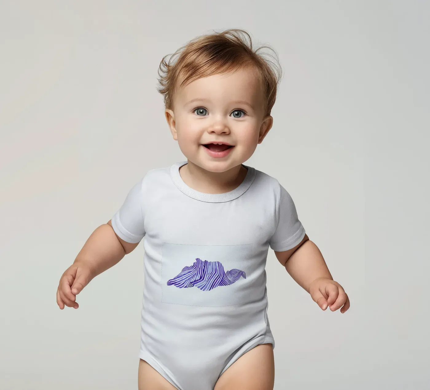 Waves body neonato maniche corte da Laura O'Connor