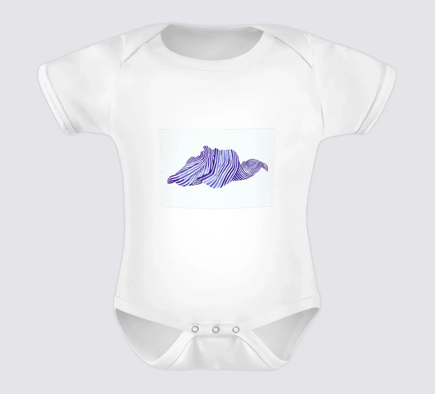 Waves body neonato maniche corte da Laura O'Connor