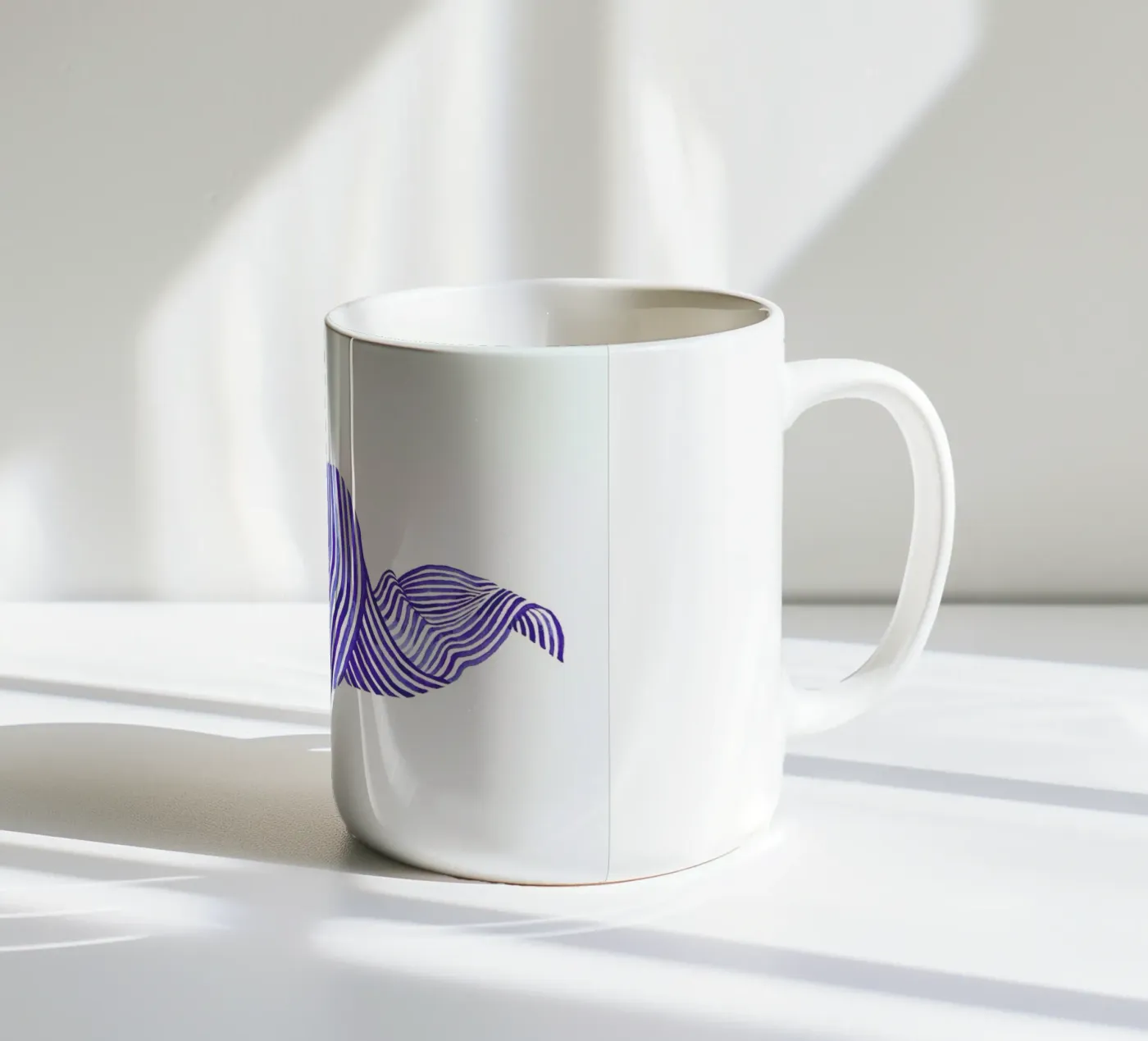 Waves ceramic mug by Laura O'Connor