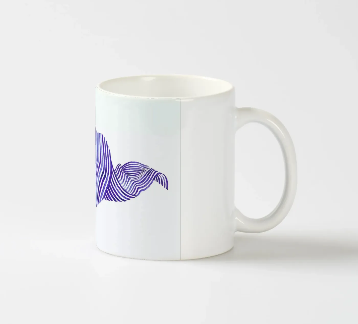 Waves ceramic mug by Laura O'Connor