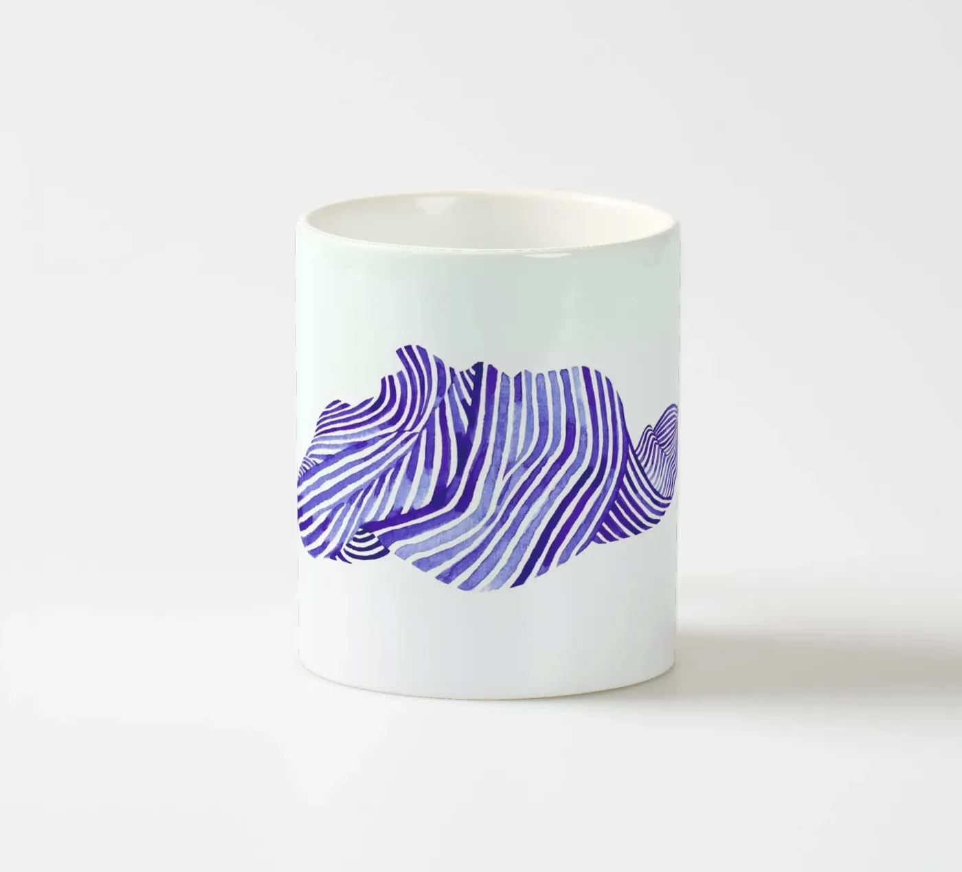 Waves ceramic mug by Laura O'Connor