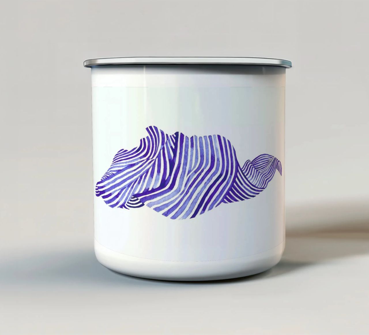 Waves tazza in smalto da Laura O'Connor