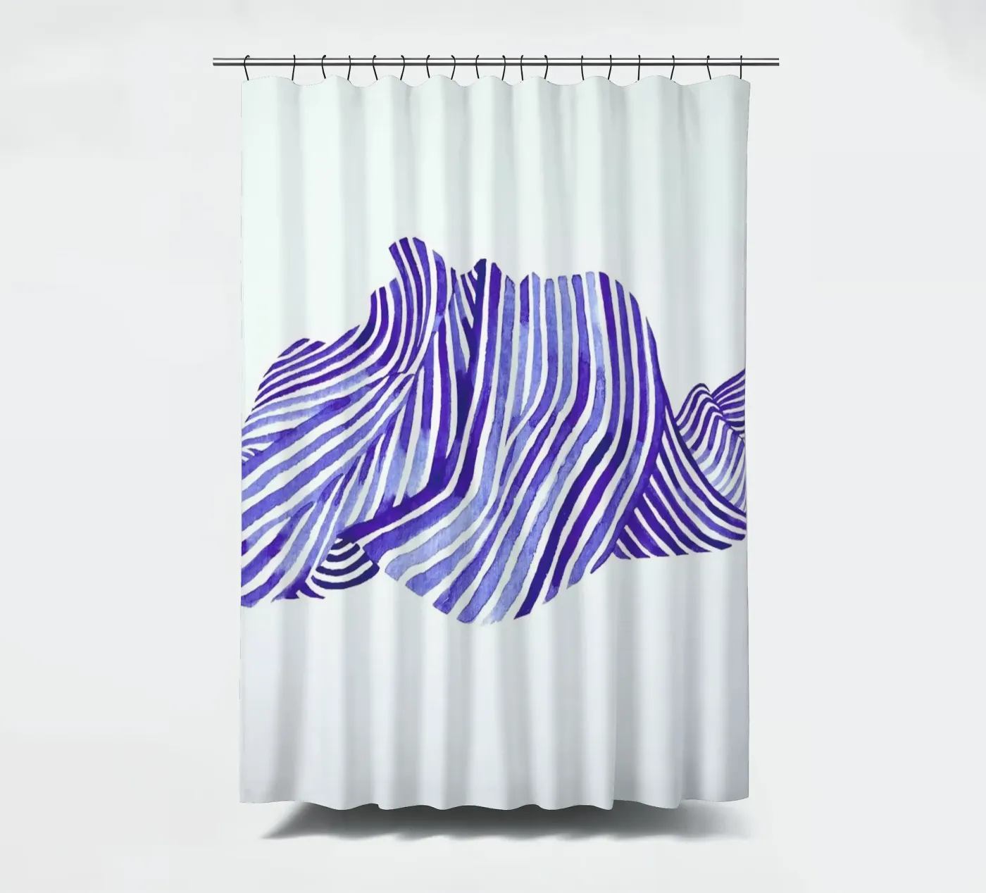 Waves Duschvorhang von Laura O'Connor
