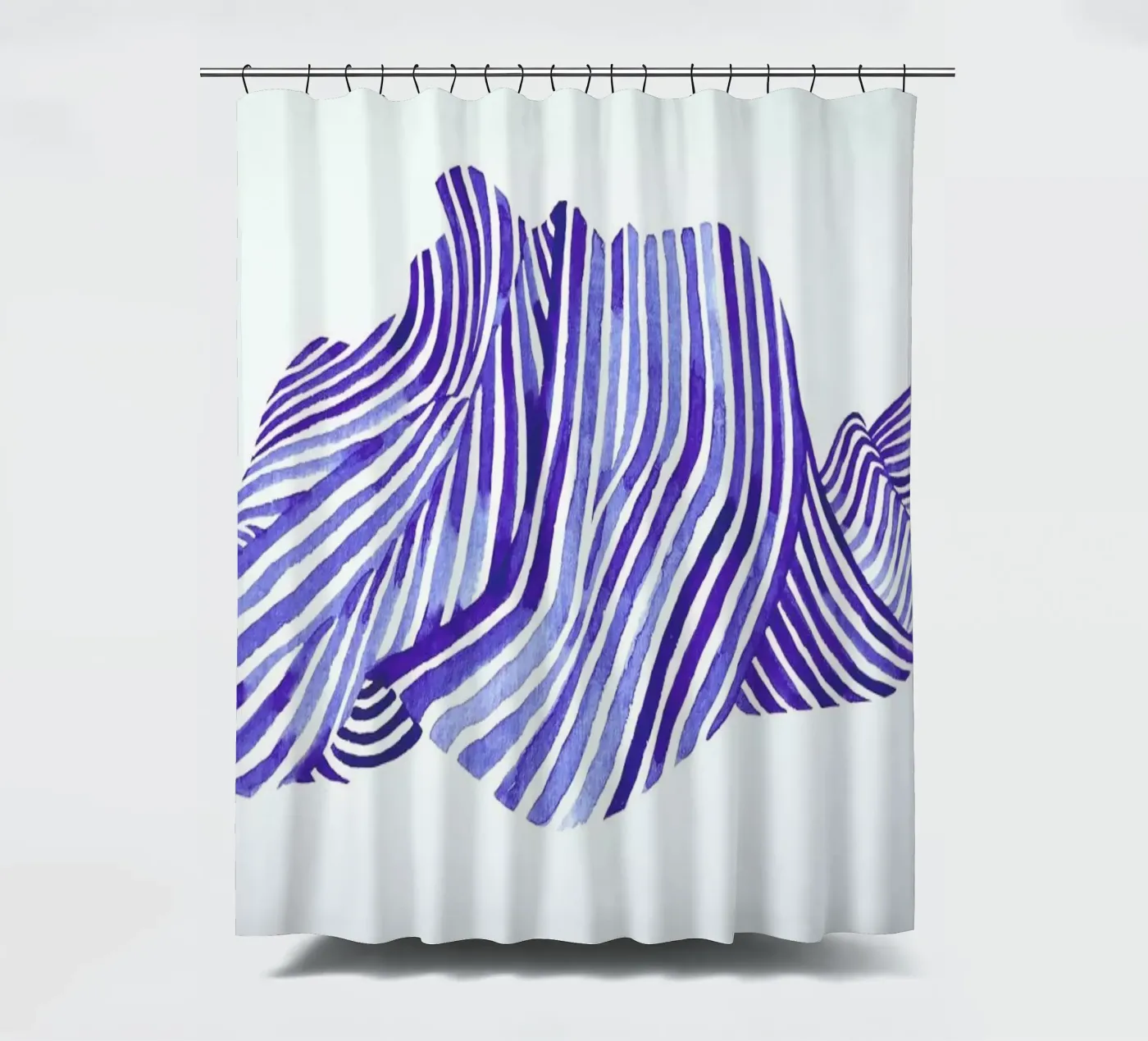 Waves Duschvorhang von Laura O'Connor