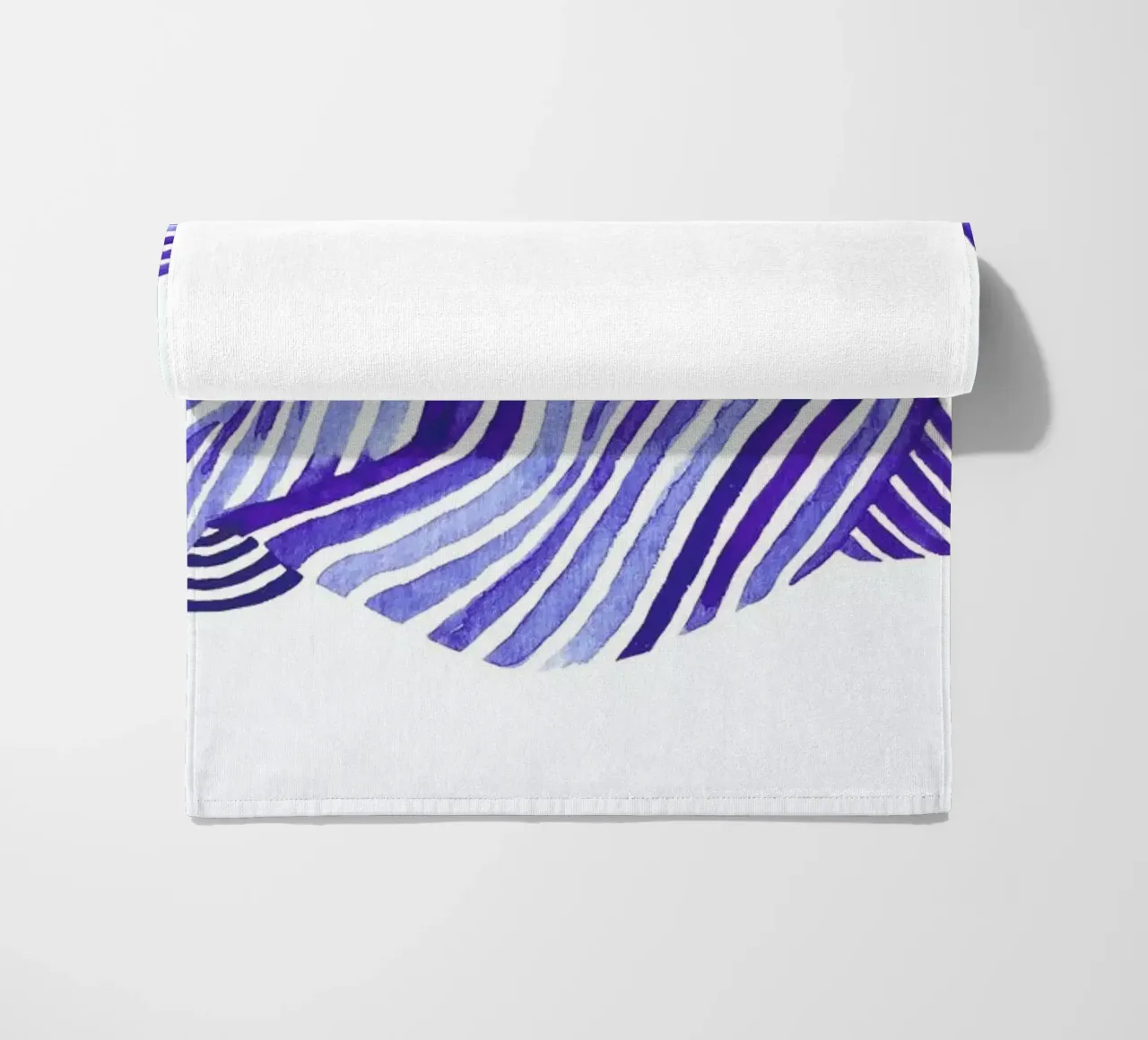 Waves beach towel by Laura O'Connor