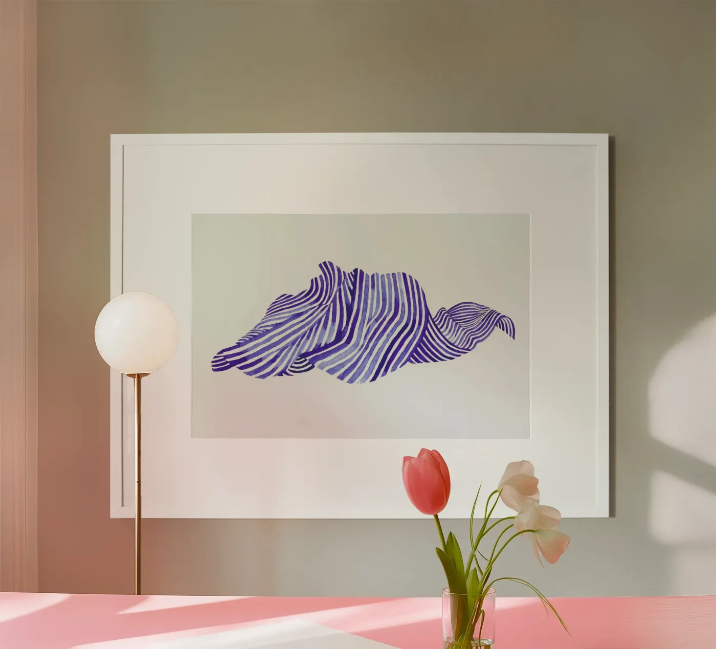 Waves poster van Laura O'Connor