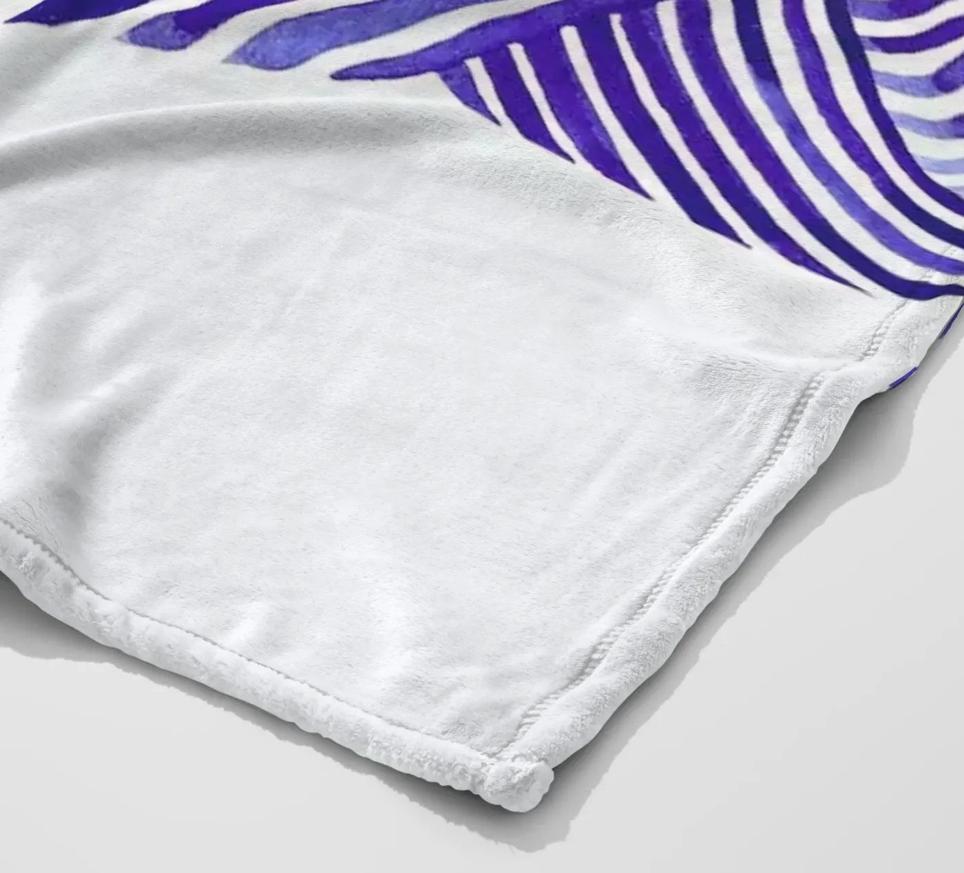 Waves fleece blanket by Laura O'Connor