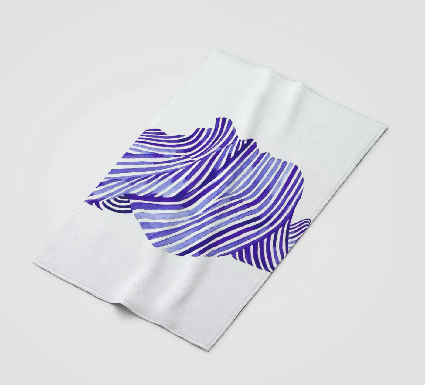 Waves fleece blanket by Laura O'Connor