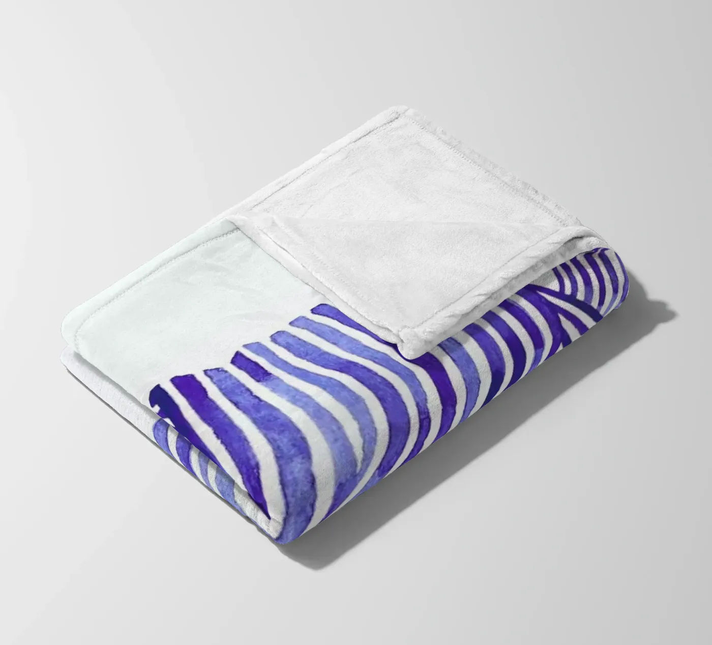 Waves fleece blanket by Laura O'Connor