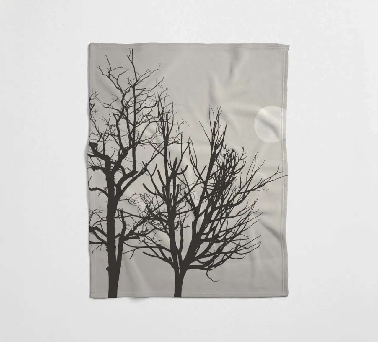 Bright moon light fleece blanket by Little Dean