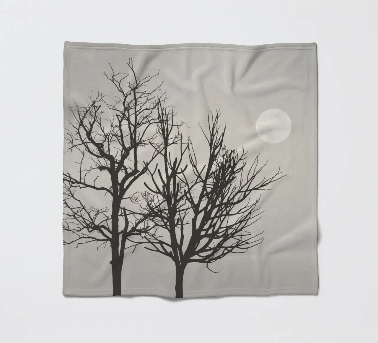 Bright moon light fleece blanket by Little Dean