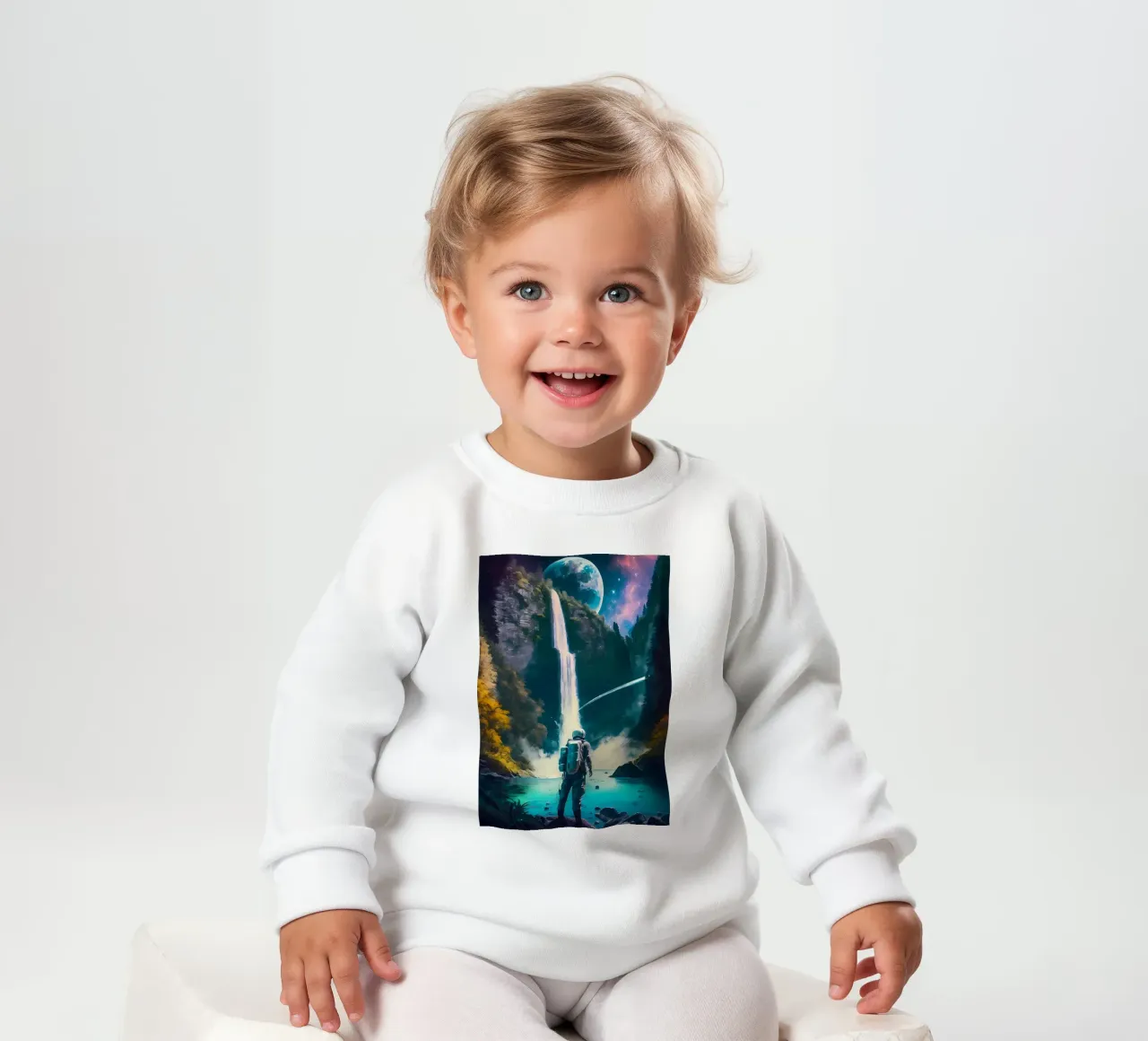 Astronauta della cascata felpa neonato da Mikesell