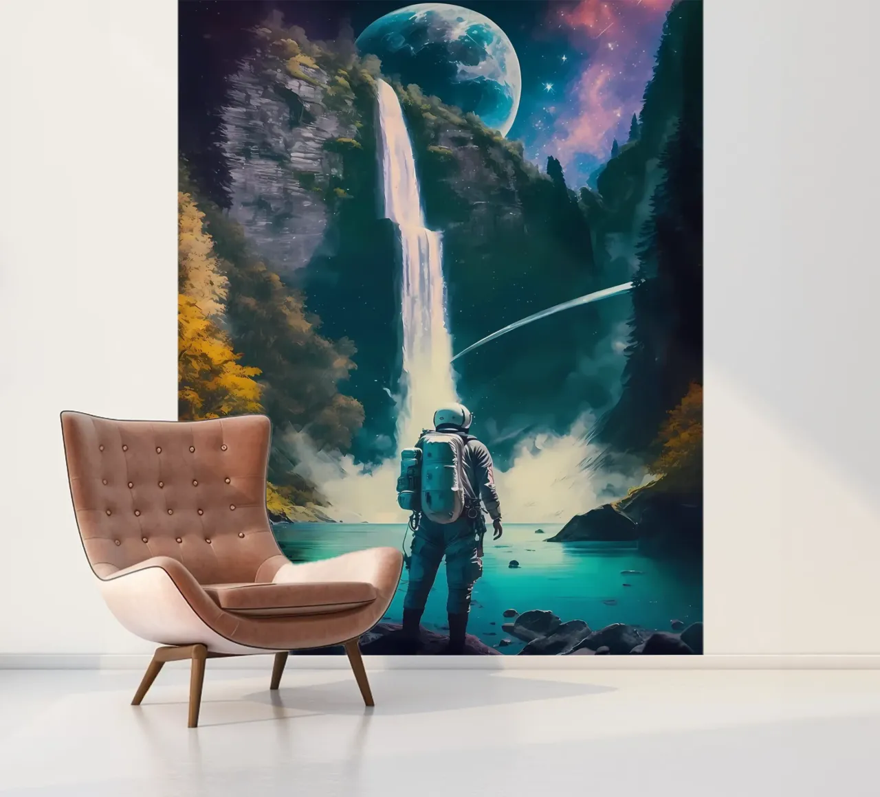 Waterfall Astronaut photo wallpaper by Mikesell