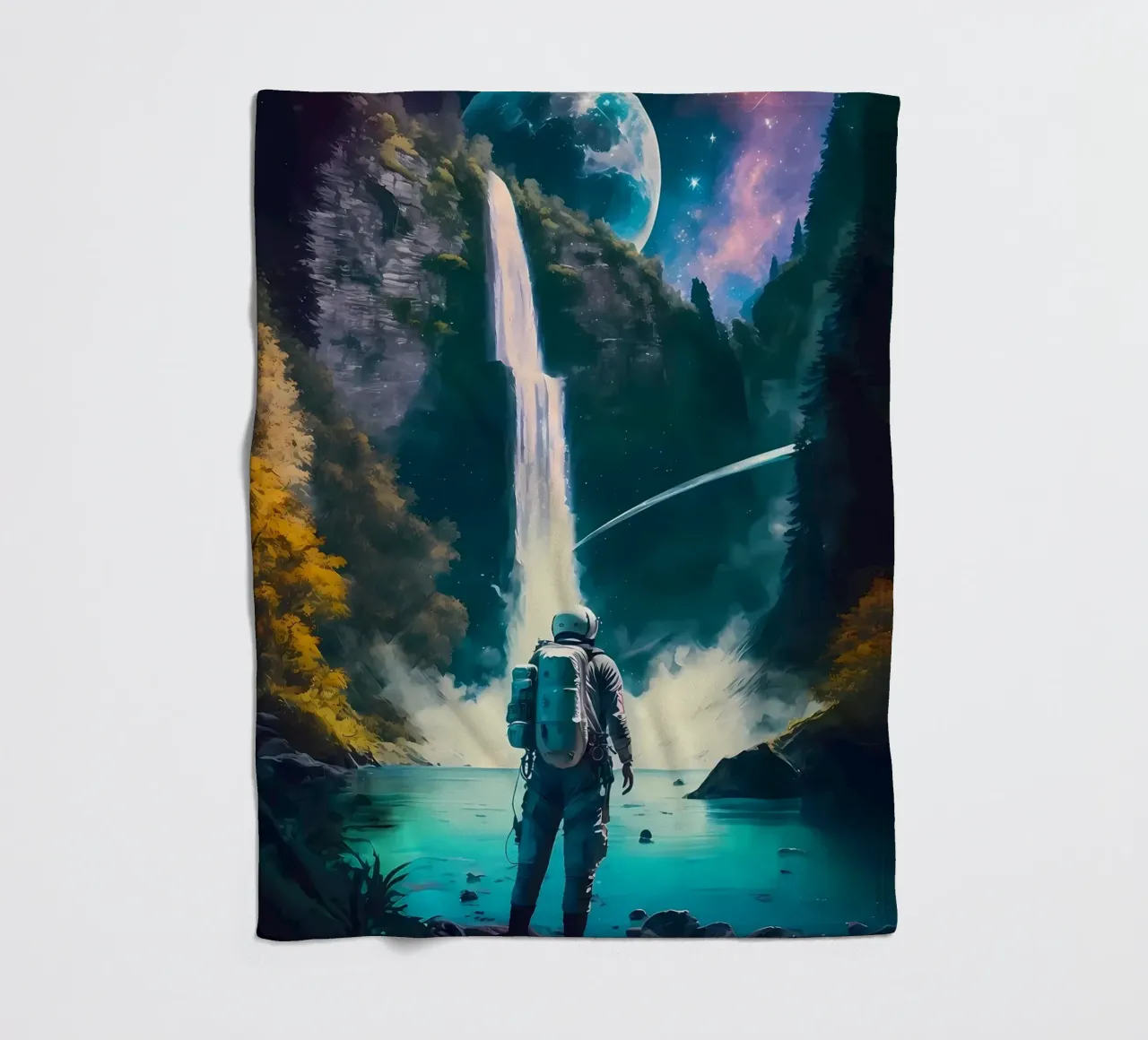 Astronauta della cascata coperta in pile da Mikesell
