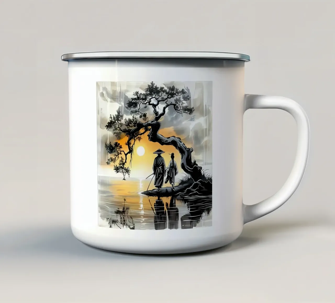 Poster minimalista 118 tazza in smalto da Kadynce