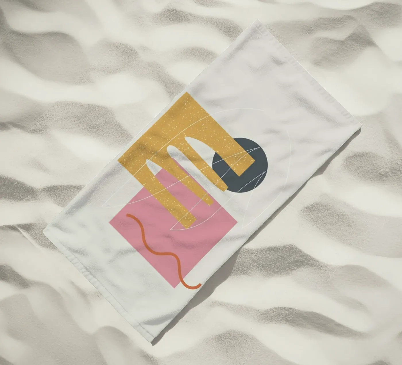 Cut Out beach towel by Linda Gobeta