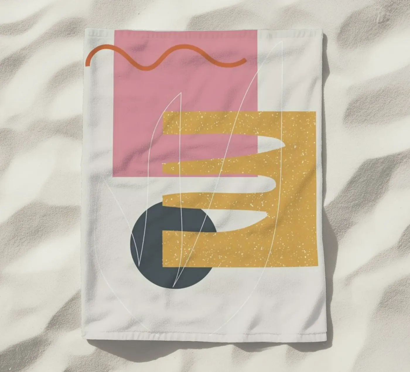 Cut Out beach towel by Linda Gobeta