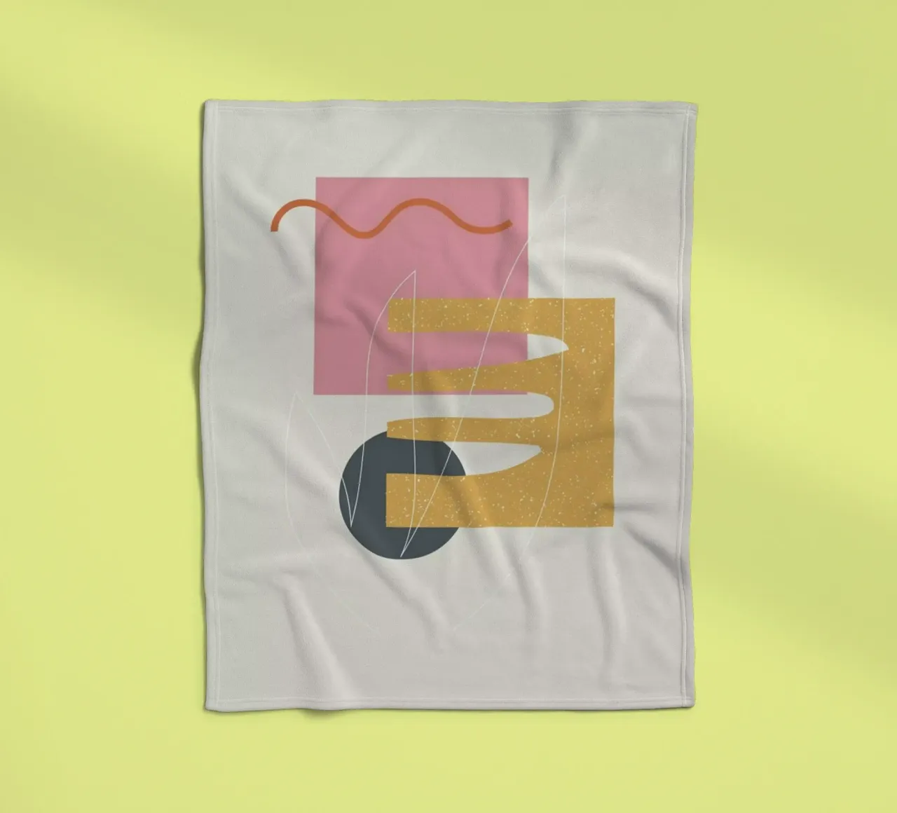 Cut Out fleece blanket by Linda Gobeta