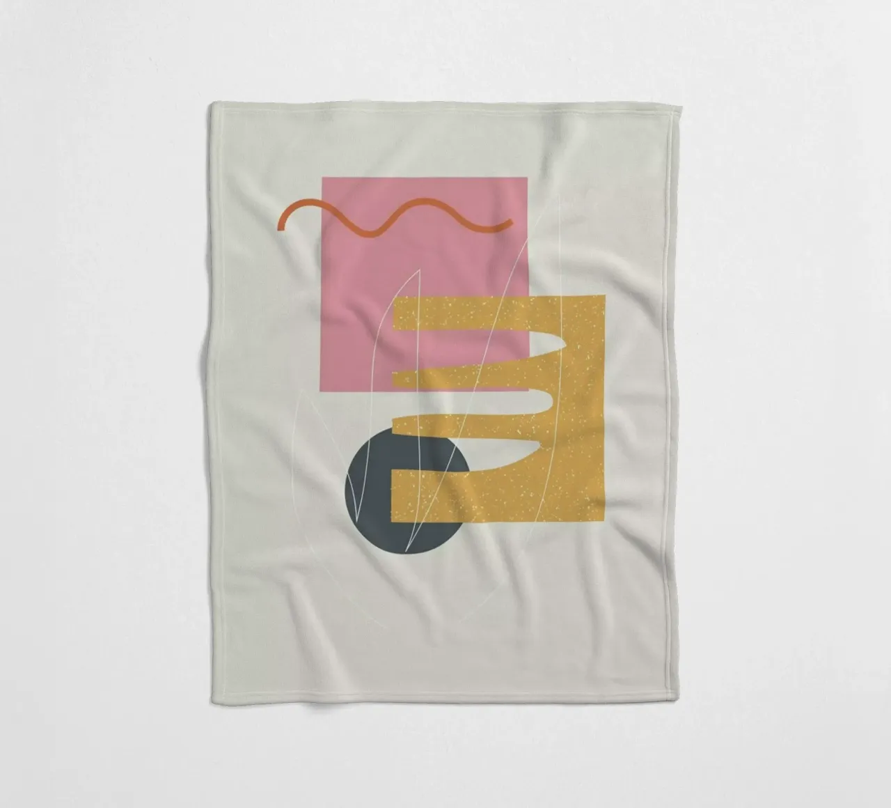 Cut Out fleece blanket by Linda Gobeta