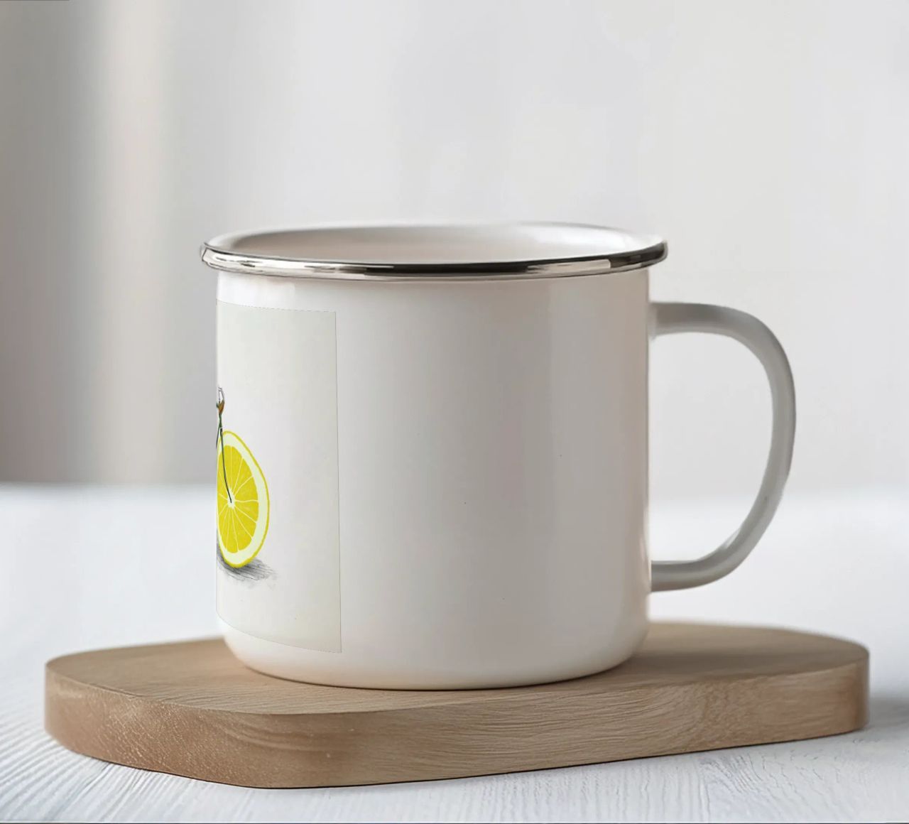 Zest Emaille Tasse von Florent Bodart
