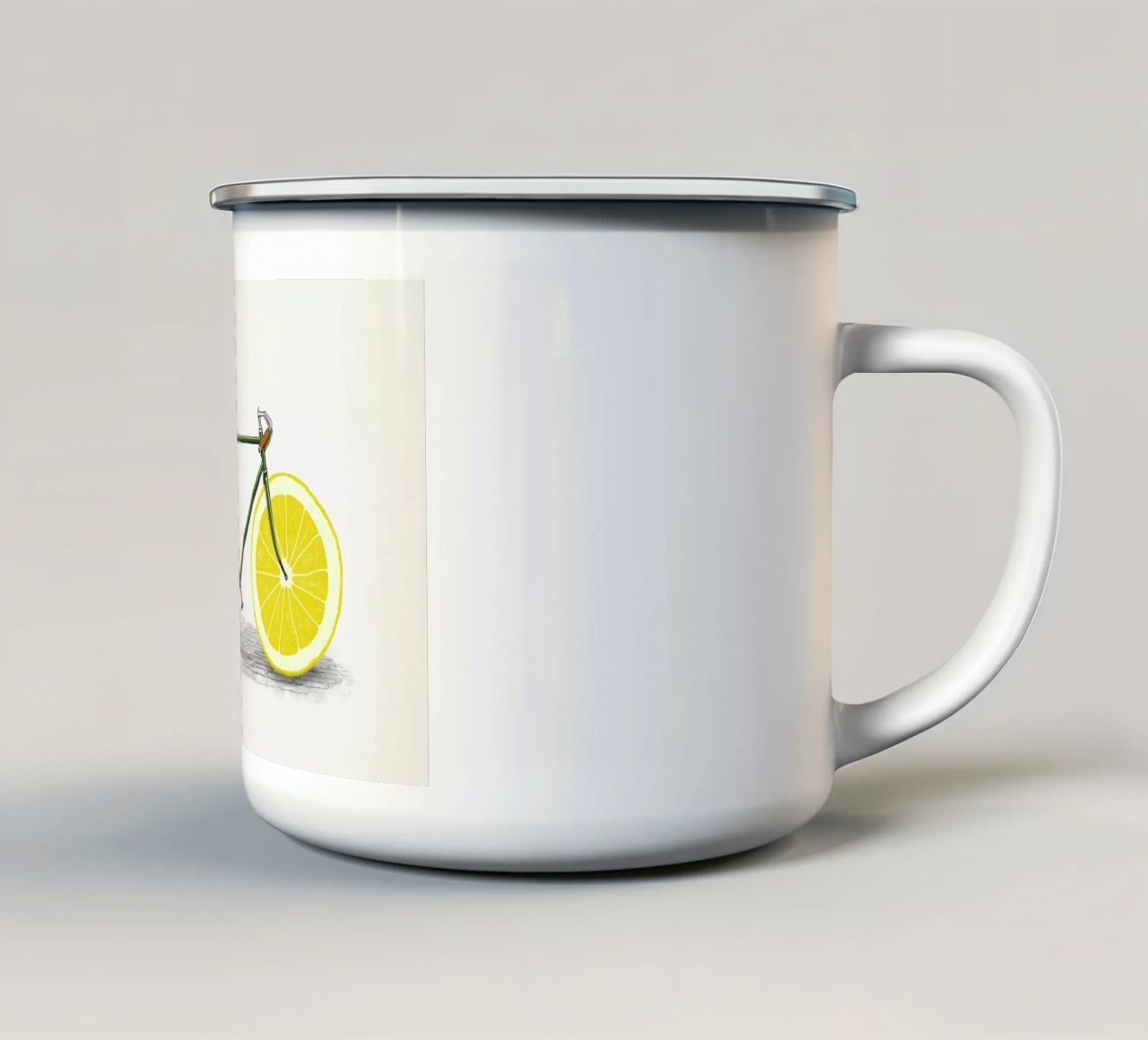 Zest Emaille Tasse von Florent Bodart
