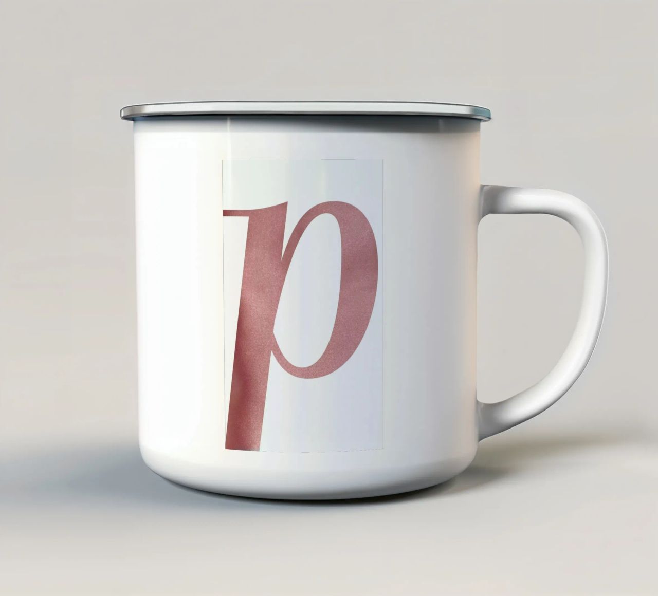 Pink P tazza in smalto da petiteCAPS