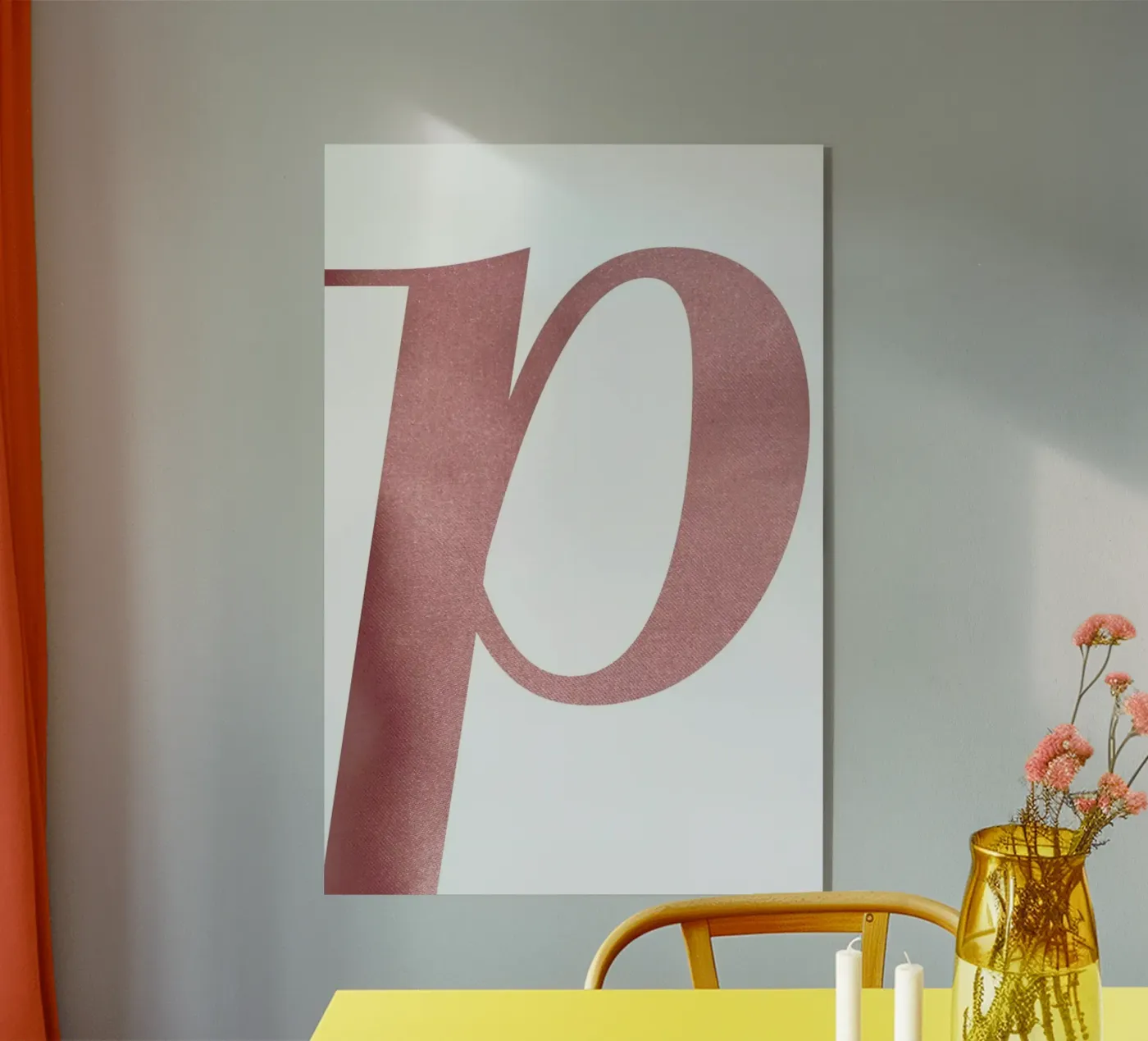 Pink P acryl van petiteCAPS