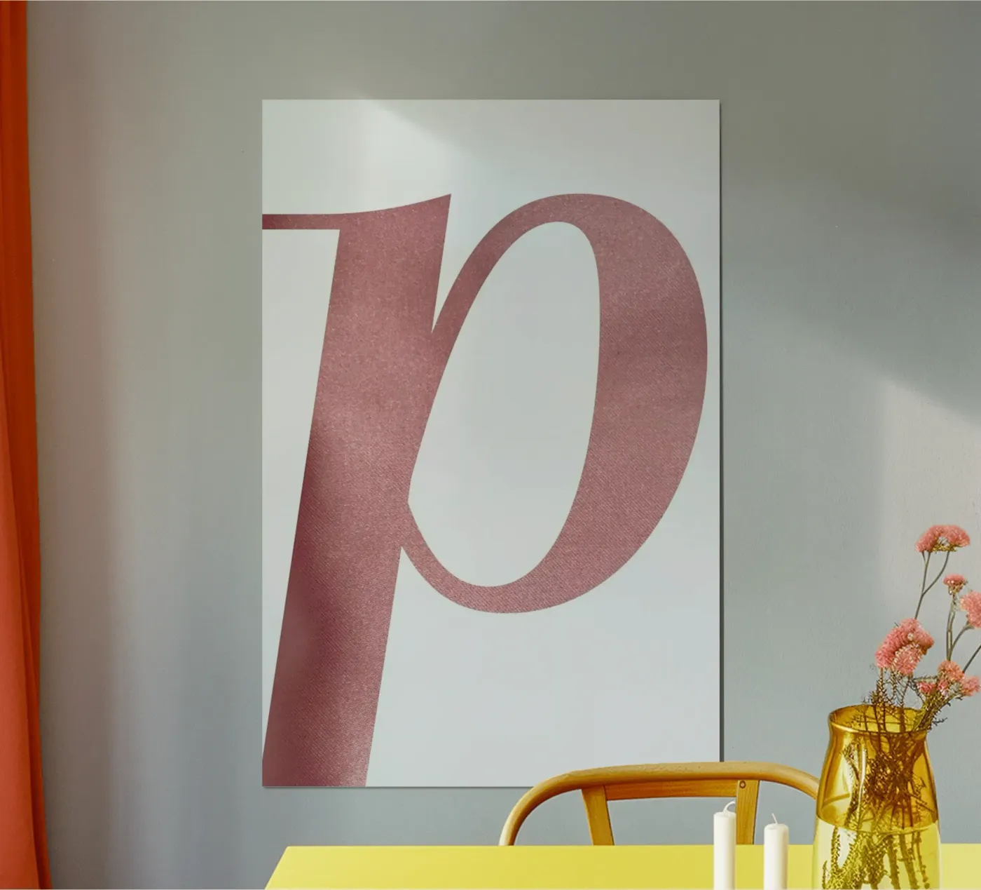 Pink P poster da petiteCAPS