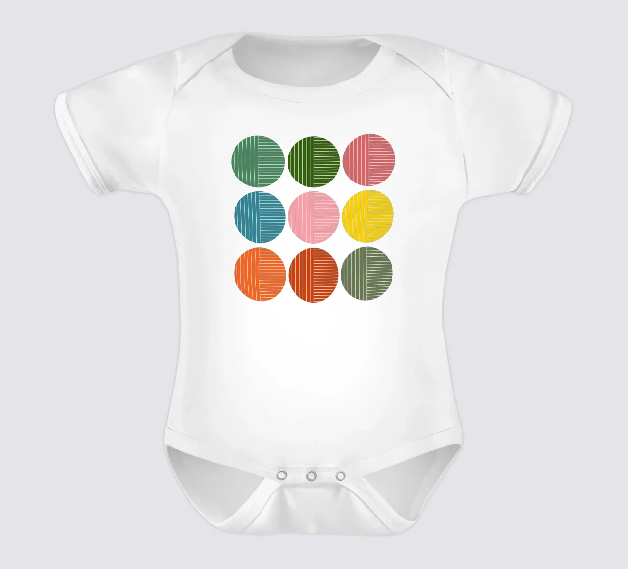 Ordine body neonato maniche corte da Rose Beck Art