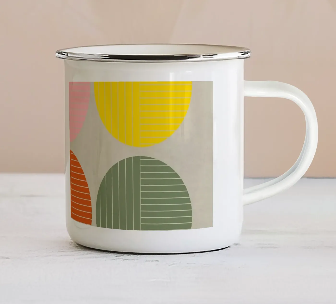 Commande mug en émail de Rose Beck Art