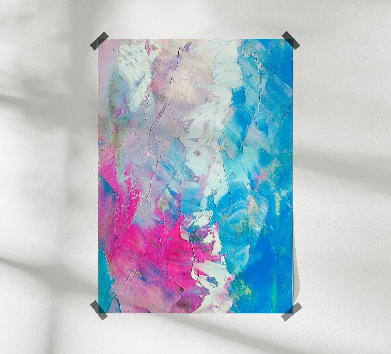 Pittura di texture in diversi colori poster da Yaso Design & Art