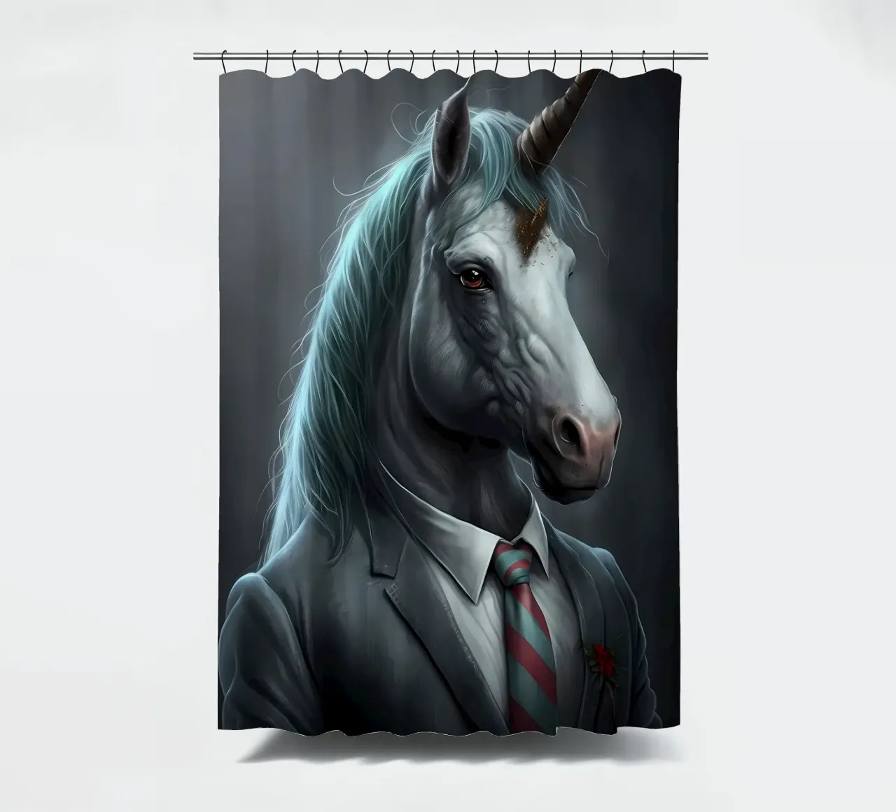 Unicorn Horse Fantasy shower curtain by Mikesell