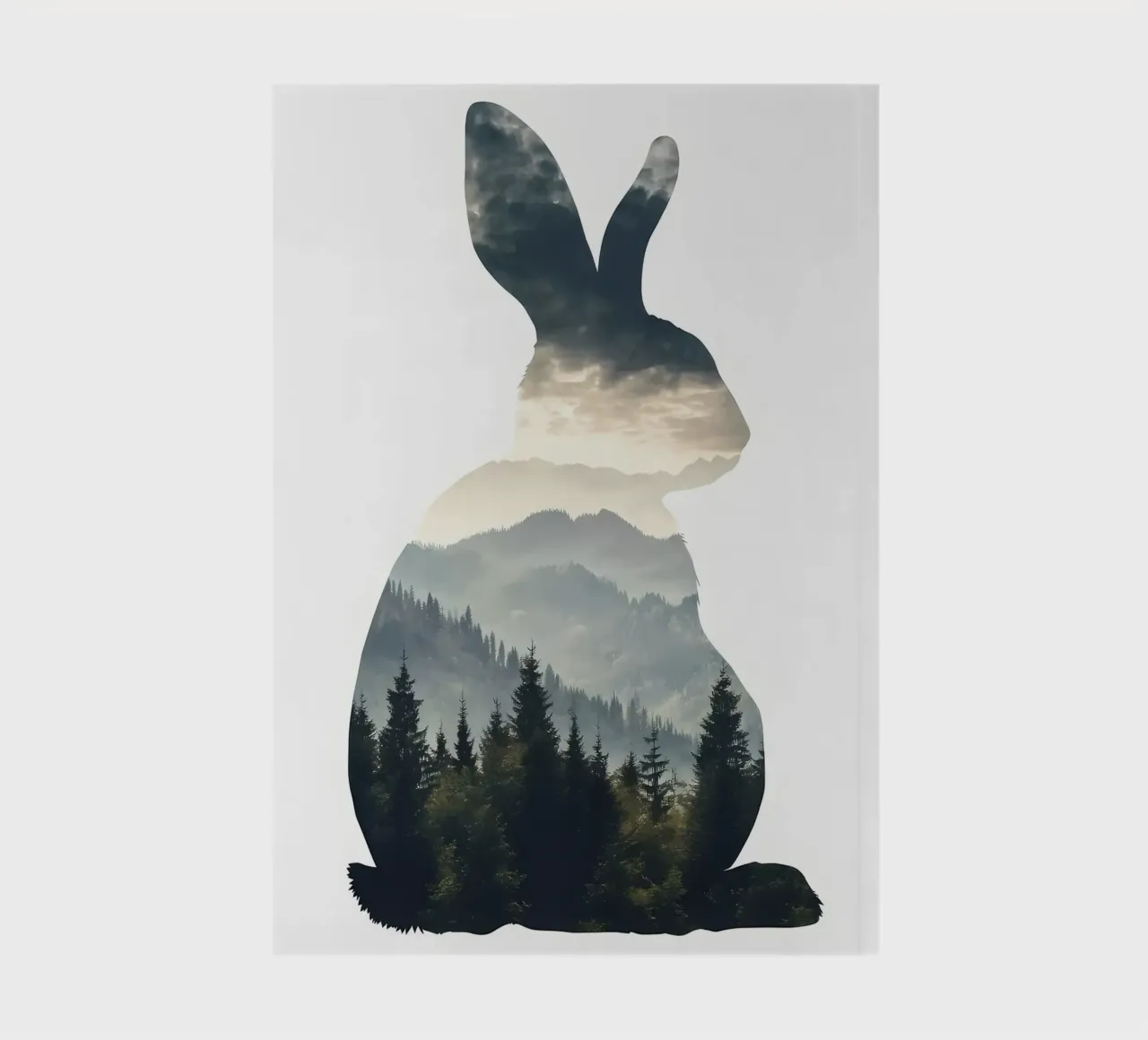 Rabbit Mountain Silhouette notebook by Ginnery