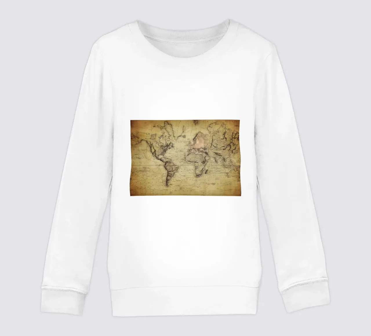 Mappa del mondo d'epoca felpa bambino da Delaplane