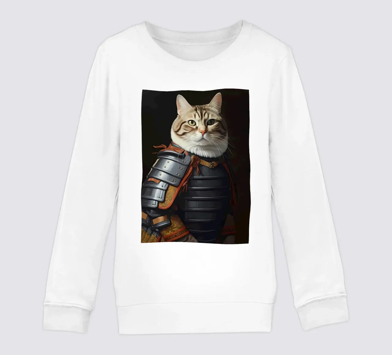 Gatto samurai giapponese felpa bambino da Mikesell