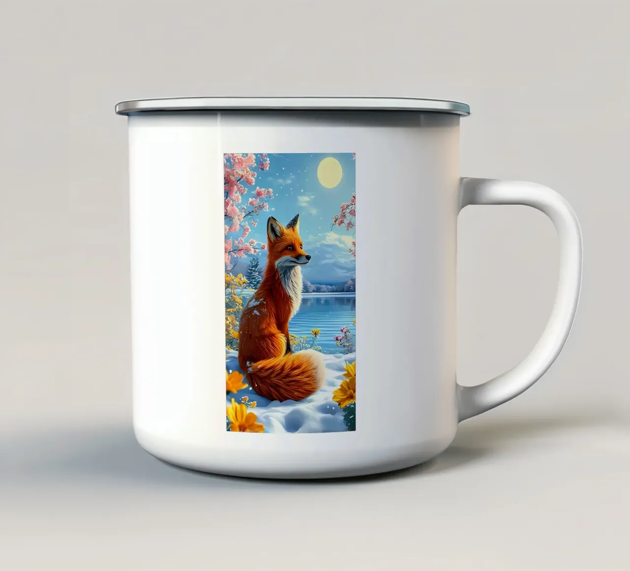 Poster minimalista 126 tazza in smalto da Kadynce