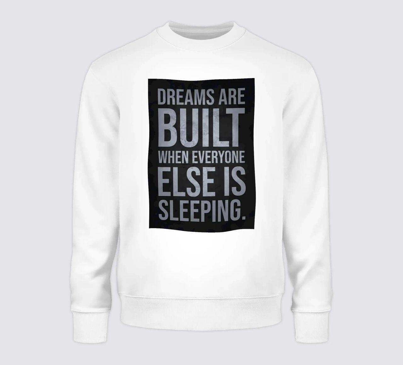 Dromen bouwen als iedereen slaapt sweatshirt van Bassy