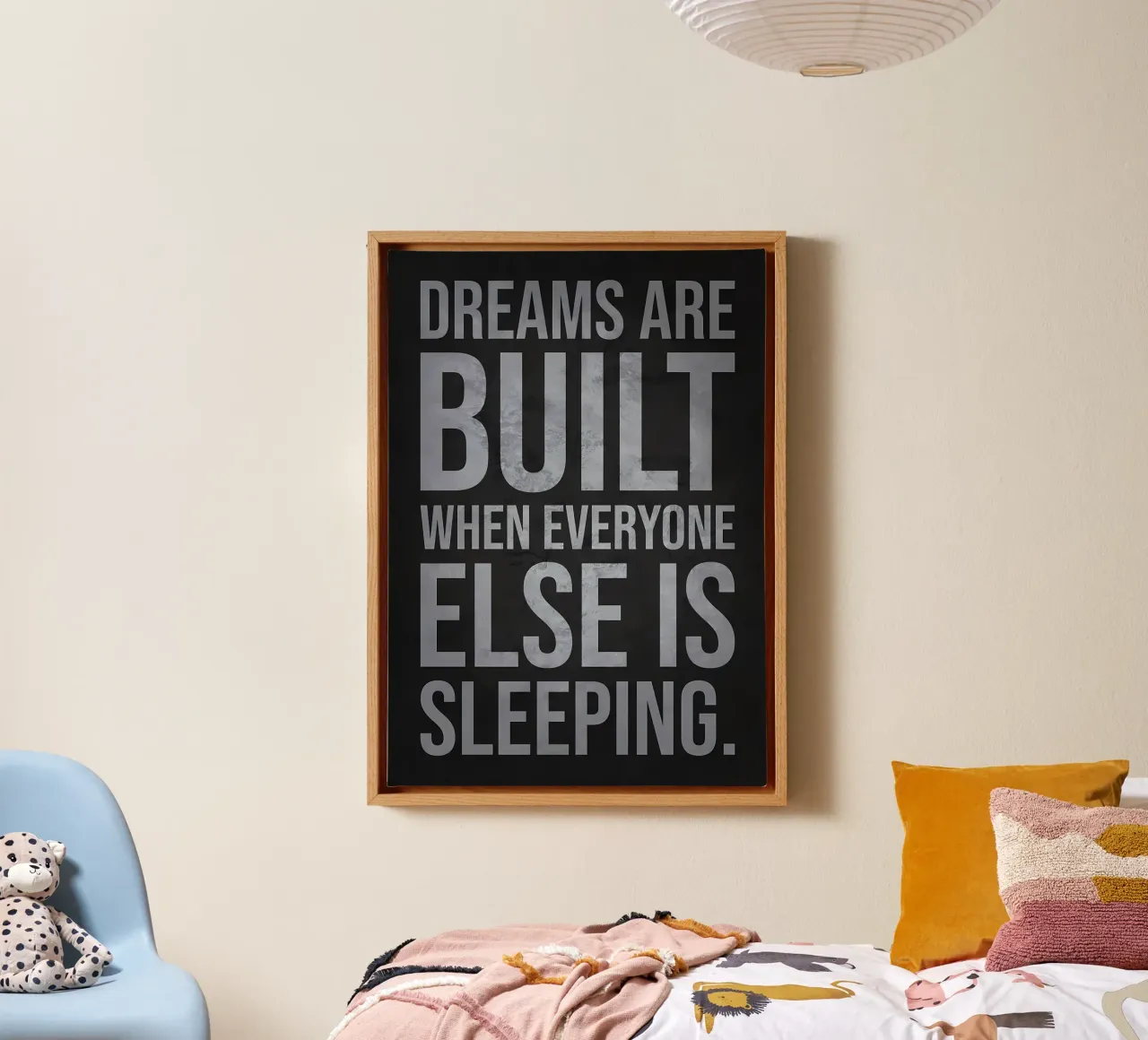 Dreams Built When Everyone Else Is Sleeping canvas by Bassy